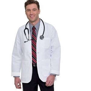 LANDAU Unisex White Lab Jacket-3200 Size 32  NWT ! Halloween